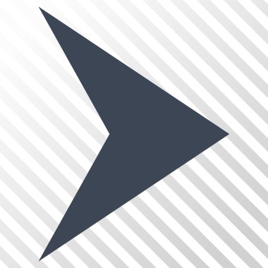 Ok ucu doğru vektör simgesi