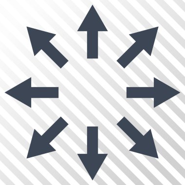 Radyal okları vektör simgesi