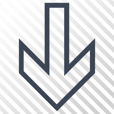 ok aşağı vektör simgesi