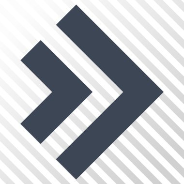 Üst karakter doğru vektör simgesi