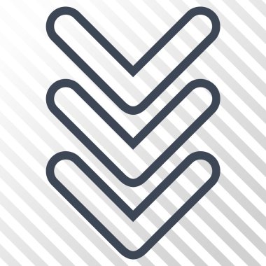 Vektör simgesi aşağı Çift Kişilik işaretçi