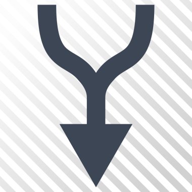 Vektör simgesi aşağı ok birleştirmek