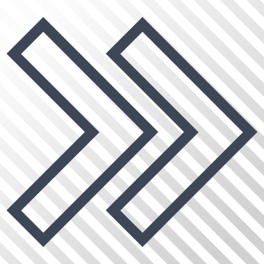 Üst karakter doğru vektör simgesi