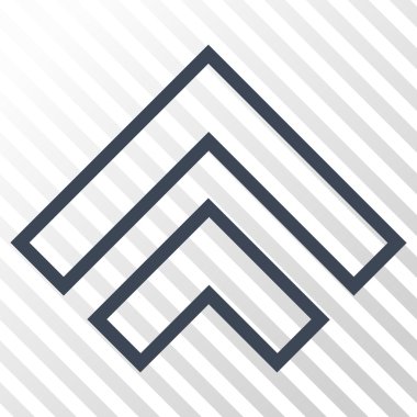 Yön yukarı vektör simgesi