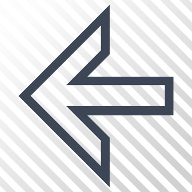 Ok sol vektör simgesi