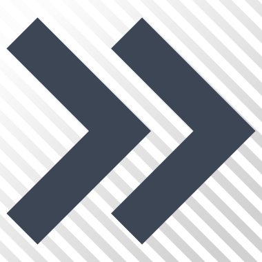 Üst karakter doğru vektör simgesi