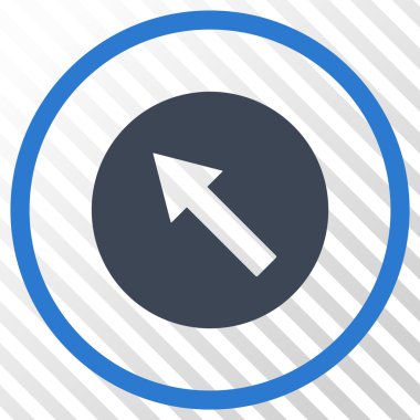 Yukarı Sağdan sola yönlü ok vektör simgesi