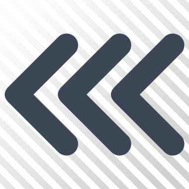 Üçlü ok ucu sol vektör simgesi