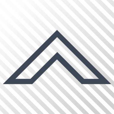 Vektör simge yukarı ok ucu