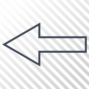 Ok sol vektör simgesi