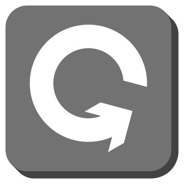 CCW yuvarlatılmış kare vektör simge döndürmek