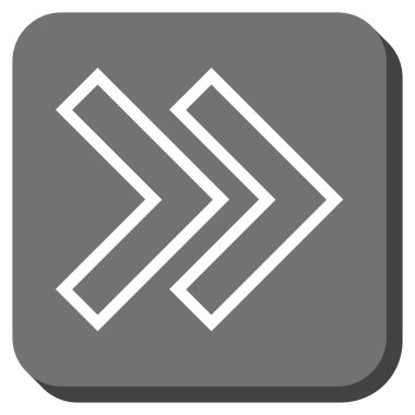 Şu yuvarlak üst karakter kare vektör simgesi