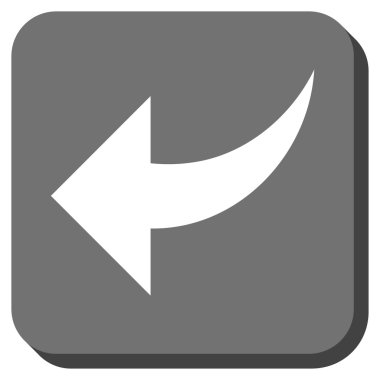 Yuvarlatılmış Kare vektör simgesi geri al