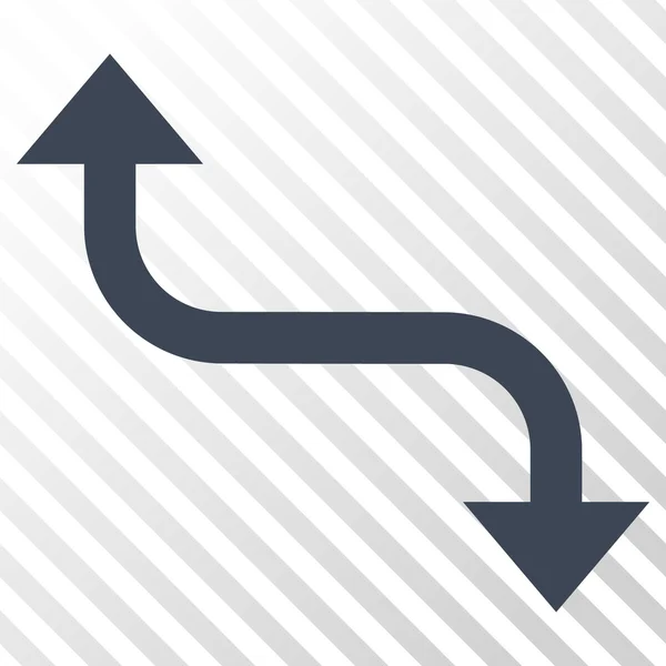 Tegenover pijlpictogram Vector Bend — Stockvector