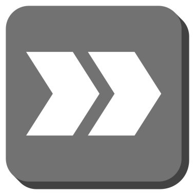 Şu yuvarlak üst karakter kare vektör simgesi