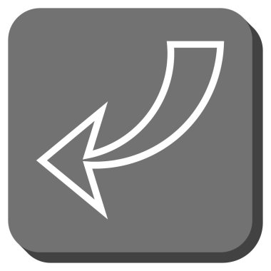 Yuvarlatılmış Kare vektör simgesi geri al