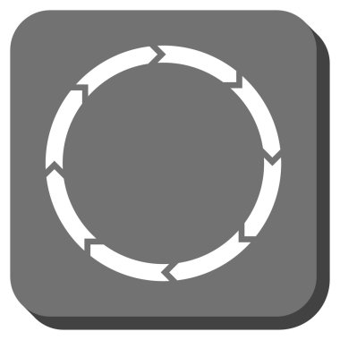 Döndürme yuvarlatılmış kare vektör simgesi