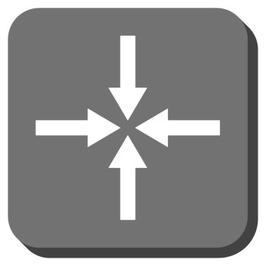 Etkisi okları yuvarlak kare vektör simgesi