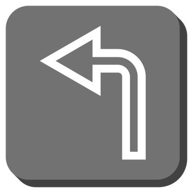 Sol yuvarlak kare vektör simge açmak