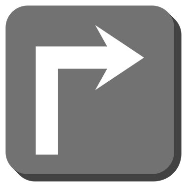 Doğru yuvarlatılmış kare vektör simge açmak