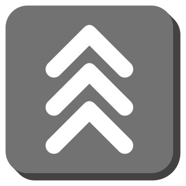 Yuvarlatılmış Kare vektör simge yukarı çift ok ucu