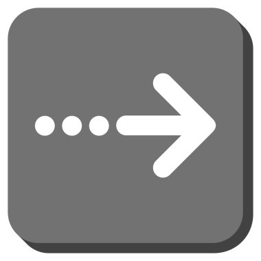 Kare vektör simgesi sağ yuvarlak göndermek