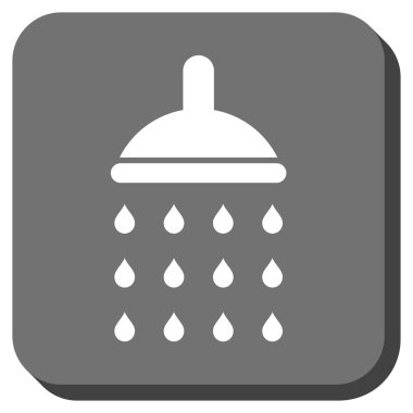 Duş yuvarlatılmış kare vektör simgesi