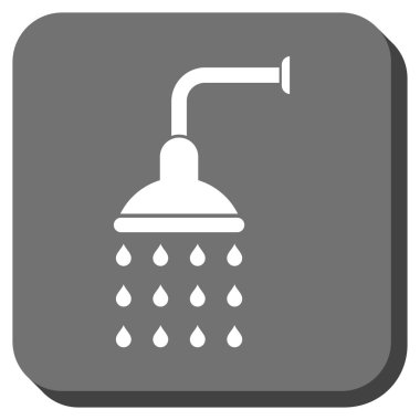 Duş yuvarlatılmış kare vektör simgesi