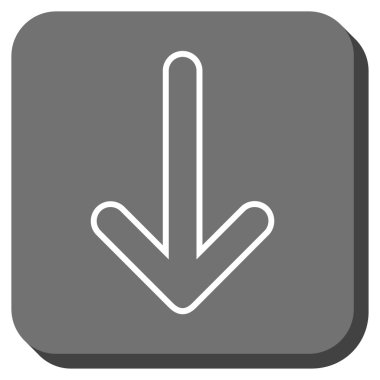 Yuvarlatılmış Kare vektör simgesi aşağı yönlü ok