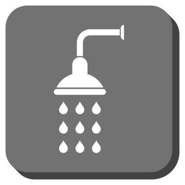 Duş yuvarlatılmış kare vektör simgesi