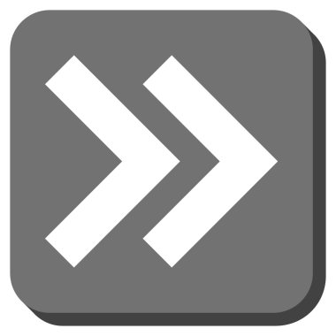 Şu yuvarlak üst karakter kare vektör simgesi