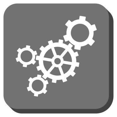 Mekanizması yuvarlatılmış kare vektör simgesi