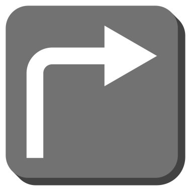 Doğru yuvarlatılmış kare vektör simge açmak