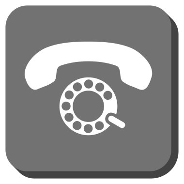 Darbeli aramayı yuvarlatılmış kare vektör simgesi