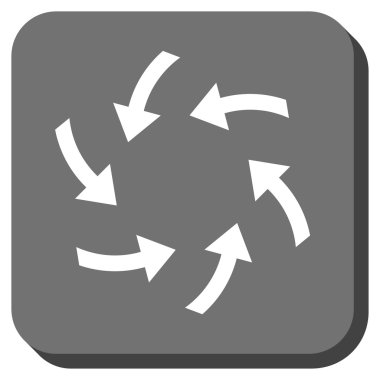 Oklar yuvarlatılmış kare vektör simge girdap