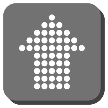 Yuvarlatılmış Kare vektör simge yukarı noktalı ok