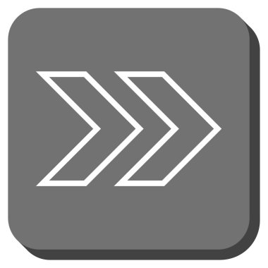 Şu yuvarlak üst karakter kare vektör simgesi