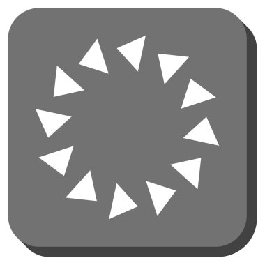 CCW yuvarlatılmış kare vektör simge döndürmek