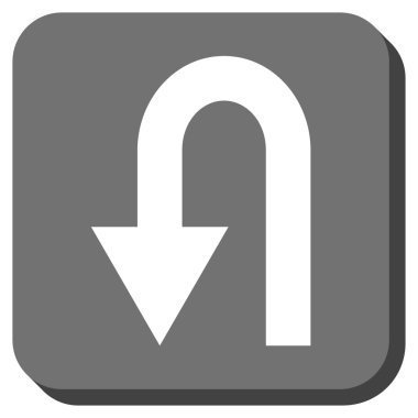 Yuvarlatılmış Kare vektör simge geri açmak