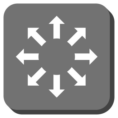 Oklar yuvarlatılmış kare vektör simgesini genişletin