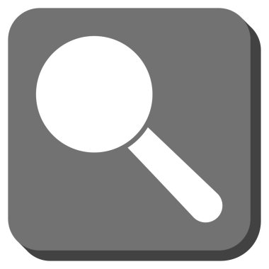 Arama aracı kare vektör simge yuvarlak