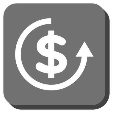 Yuvarlatılmış Kare vektör simge iade