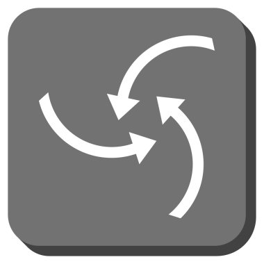 Oklar yuvarlatılmış kare vektör simge girdap