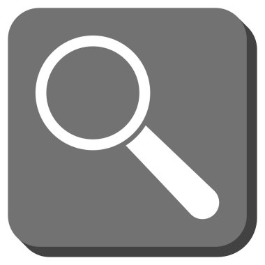 Arama aracı kare vektör simge yuvarlak