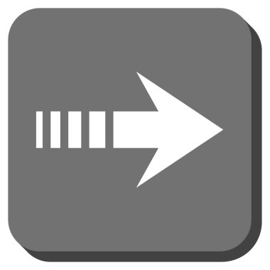 Kare vektör simgesi sağ yuvarlak göndermek