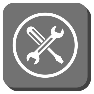 Yuvarlatılmış Kare vektör simge ayarlama