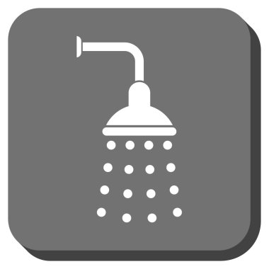 Duş yuvarlatılmış kare vektör simgesi