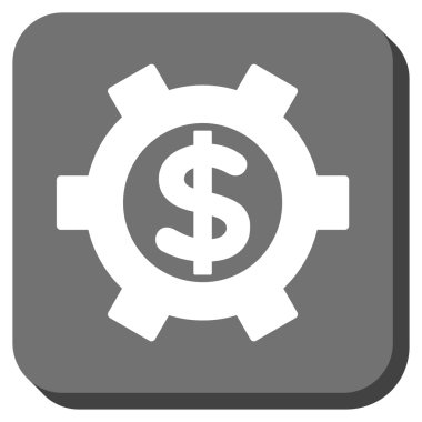 Mali Ayarlar kare vektör simge yuvarlak