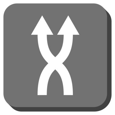 Yuvarlatılmış Kare vektör simge yukarı okları shuffle