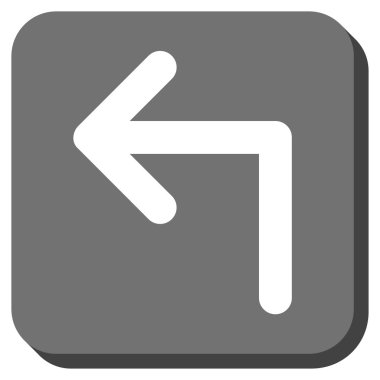 Sol yuvarlak kare vektör simge açmak